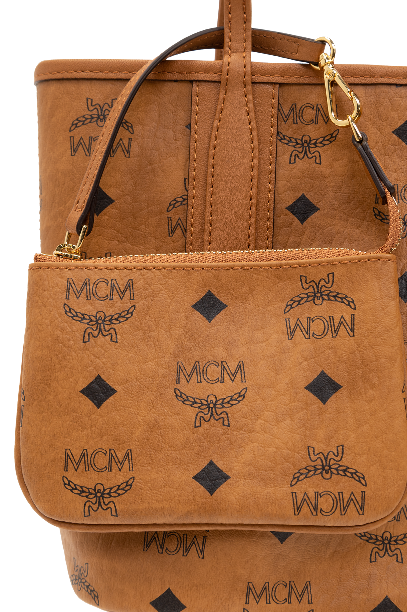 Mcm backpack hotsell detachable pouch